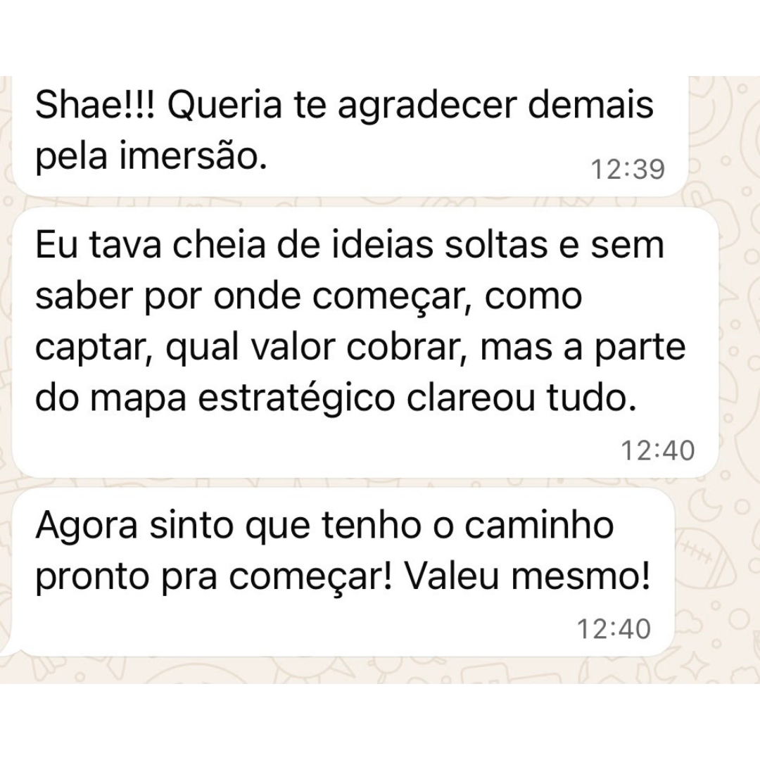 Depoimento de aluna sobre a Imersão