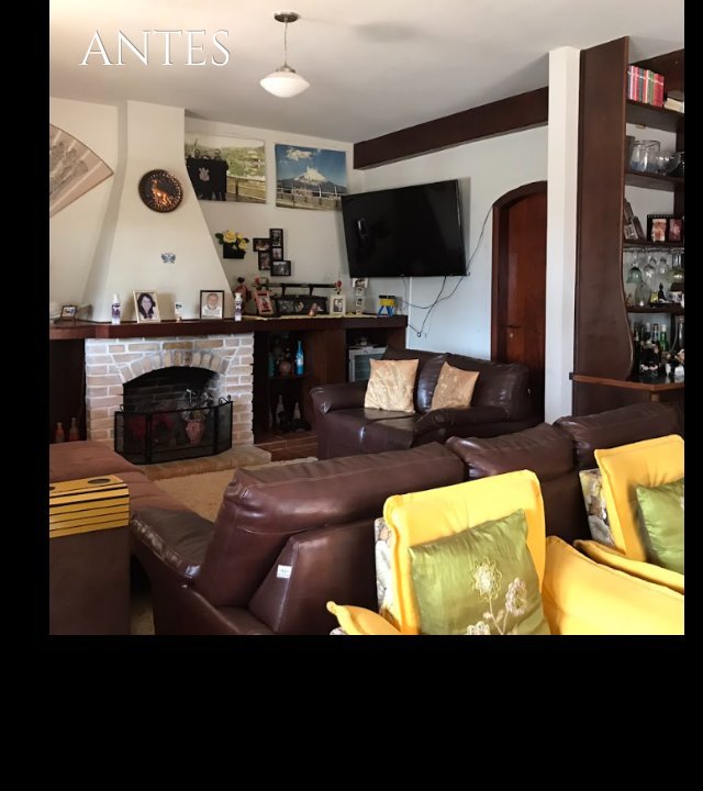 Sala de estar antes da reforma