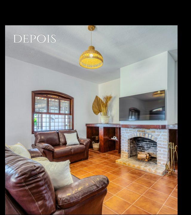 Sala de estar depois da reforma